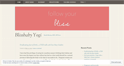 Desktop Screenshot of blissbabyyogi.com